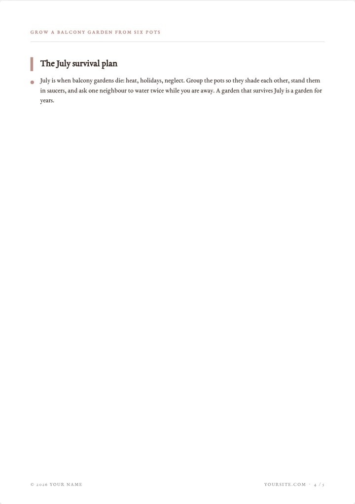 Mini-guide content page