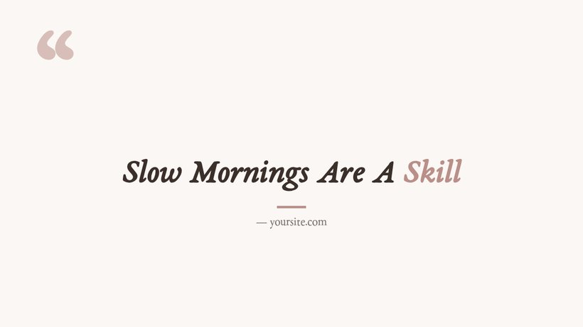 Big Quote layout