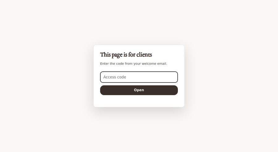The access-code curtain on the resource portal