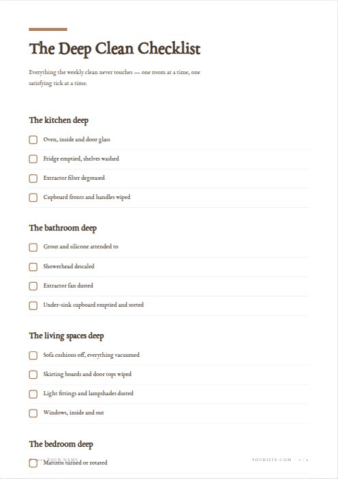 The budget setup checklist lead magnet