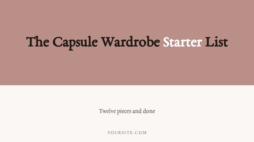 Two-Tone Accent layout